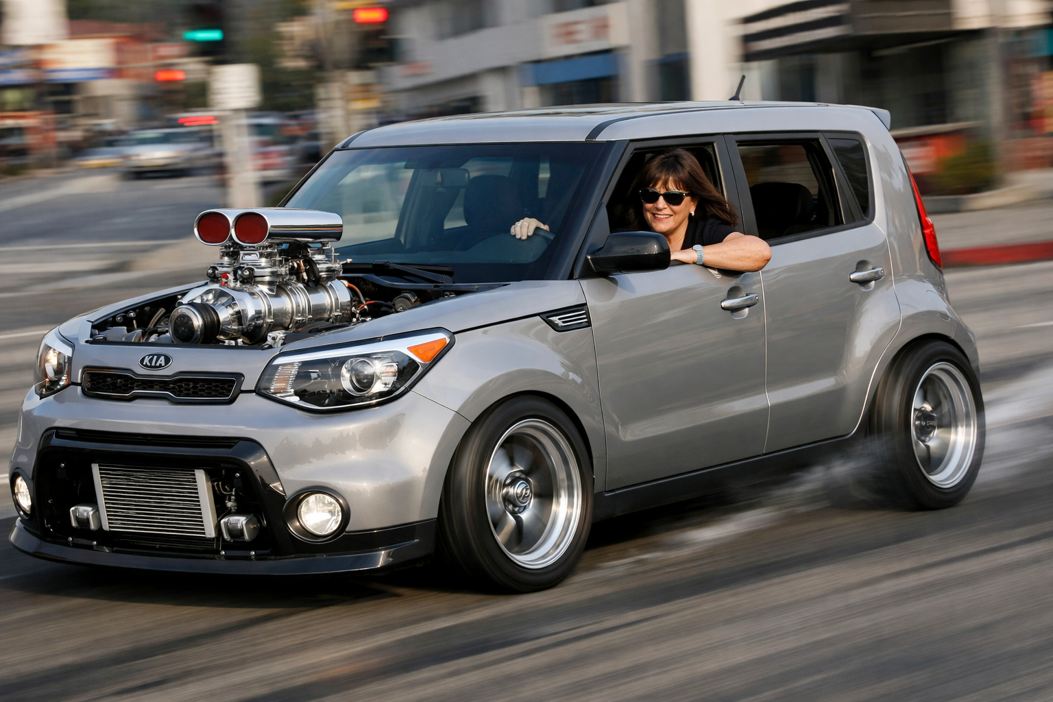 Dawn Connors and her supercharged Kia Soul